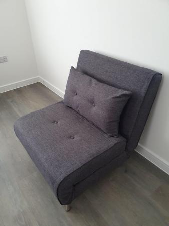 Image 1 of MADE Haru single sofa bed, Cygnet Grey