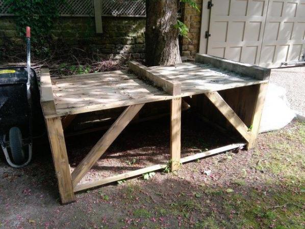 Image 1 of Large wooden packing crate and Pallets