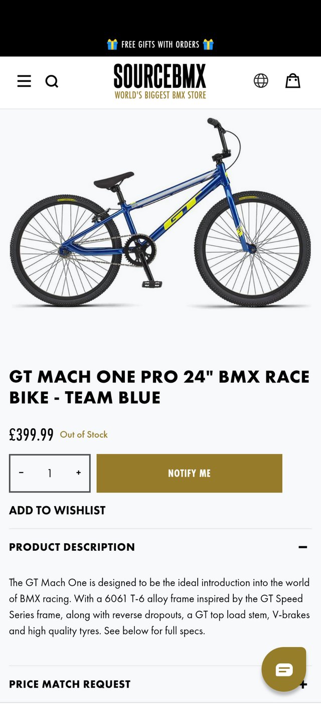 GT Mach 1 pro 24, as new virtually unused - £100 no offers