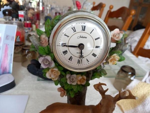 Image 2 of Deer family Ornament working clock