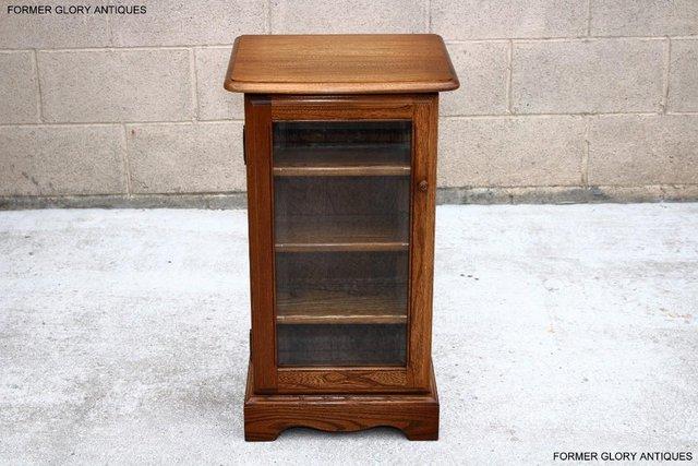 Image 40 of AN ERCOL GOLDEN DAWN CD CABINET CUPBOARD LAMP TABLE STAND