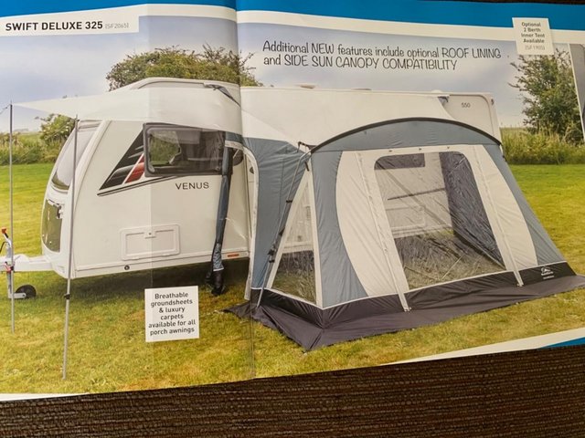Preview of the first image of Swift Deluxe Caravan Awning.