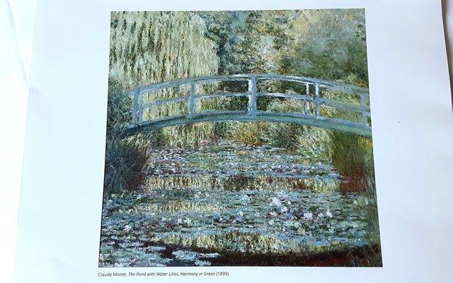 Preview of the first image of 2 PRINTS POPPY FIELD AND THE POND WITH WATER LILIES BY MONET.