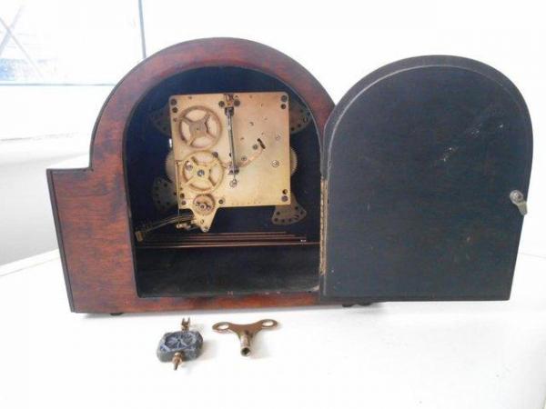 Image 3 of Haller , German , Westminster chiming mantle clock