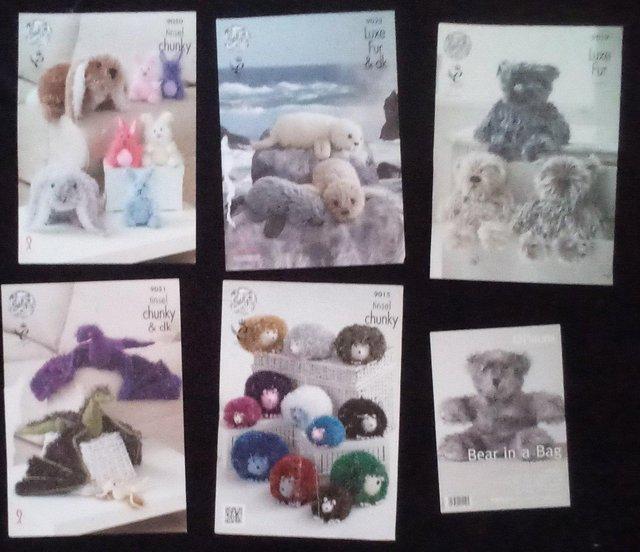 Preview of the first image of Toy Knitting Patterns £2 each or 9 for £10.