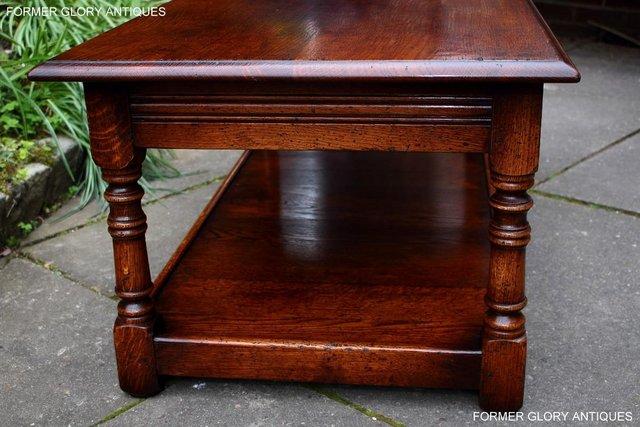 Image 29 of A TITCHMARSH AND GOODWIN STYLE OAK TWO DRAWER COFFEE TABLE