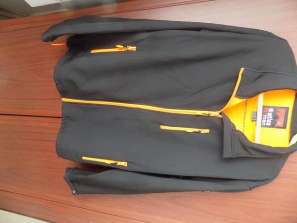Image 2 of Men's casual jacket , black with orange lining