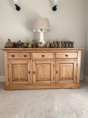 Image 2 of Solid Oak Sideboard with 3 drawers & 3 doors
