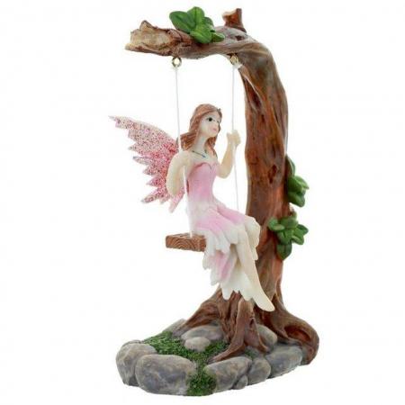Image 3 of Collectable Flower Fairy Figurine - Swing. Free postage