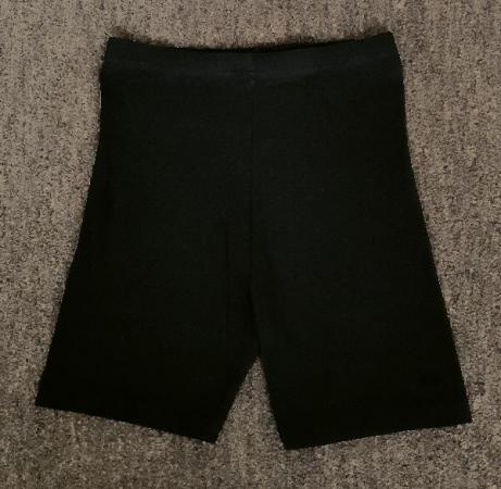 Image 1 of Girls Black Lycra Shorts By Next - Age 14 Years   BX16