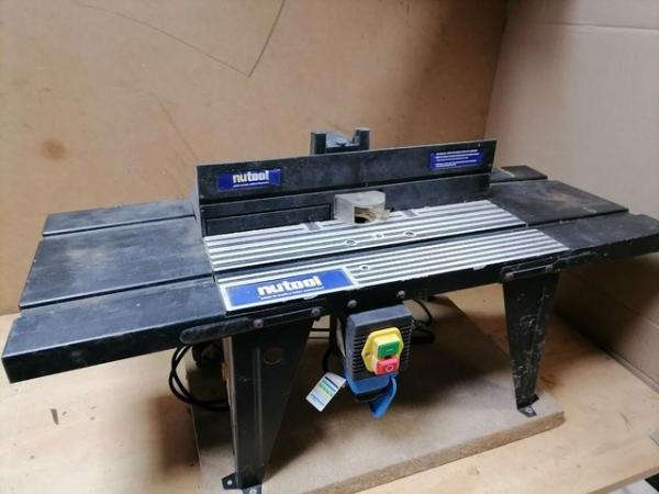 Image 2 of NUTOOL benchtop Roter table complete with router