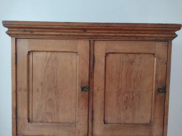 Image 1 of Vintage wooden school locker cupboard