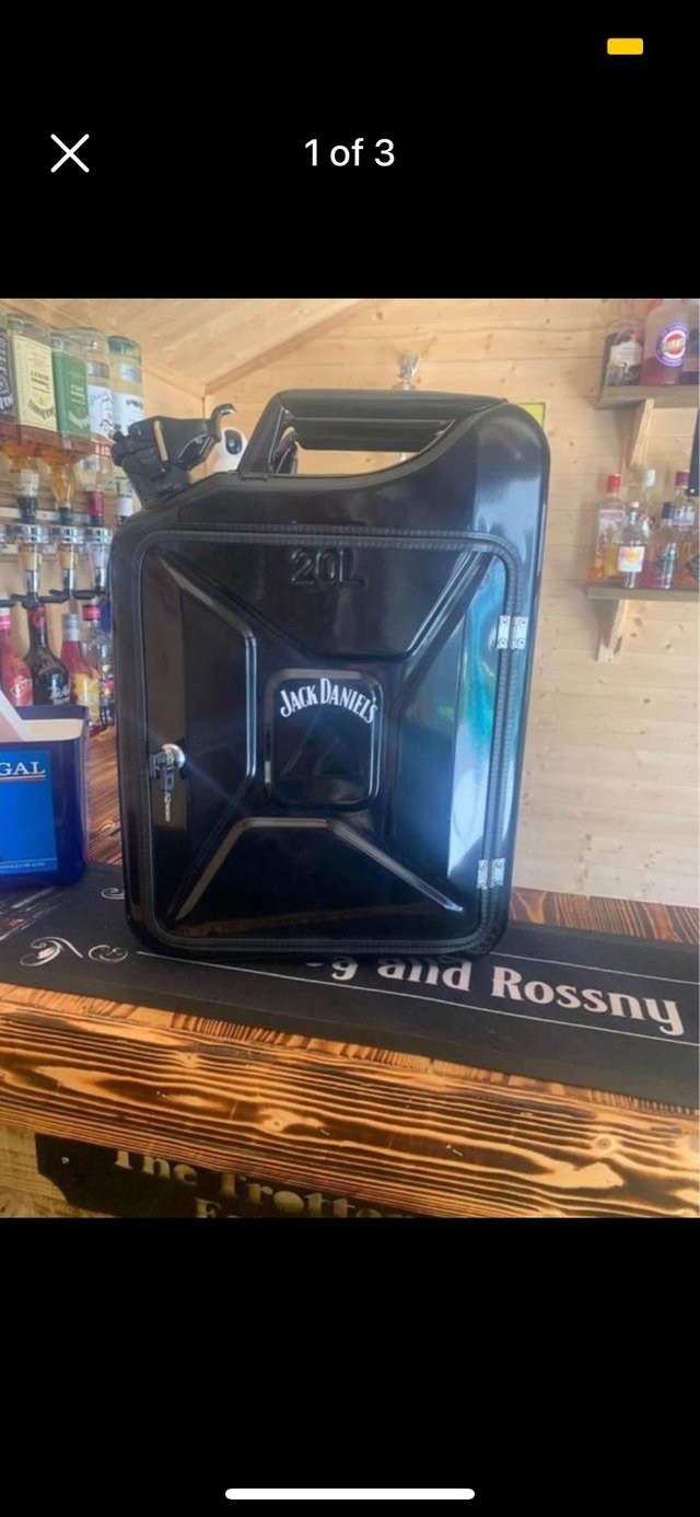Preview of the first image of Jack Daniel’s Jerry can mini bar.