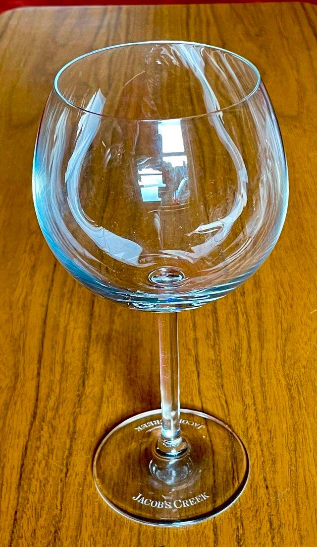 Preview of the first image of NEWLARGE JACOBS CREEK WINE GLASS.
