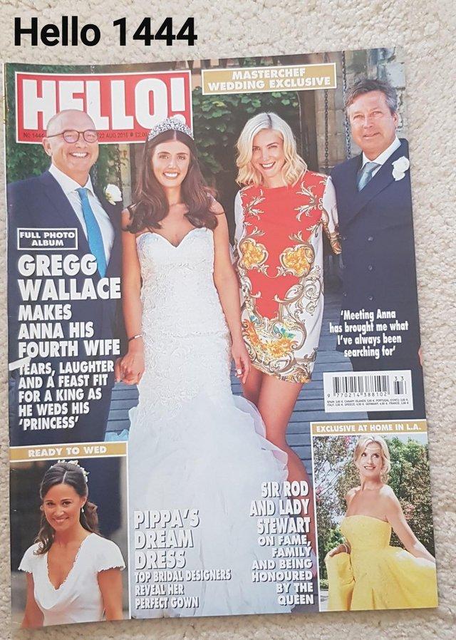 Preview of the first image of Hello Magazine 1444 - Masterchef: Greg Wallace Weds Anna.
