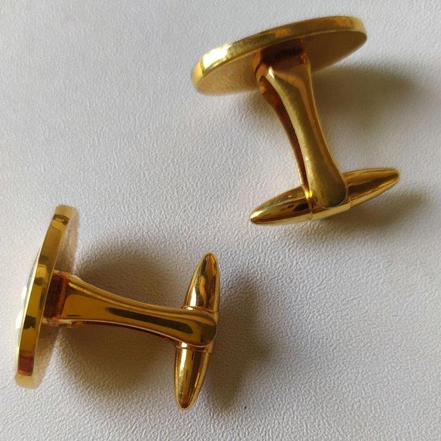 Preview of the first image of Gold & Silver Plated Cufflinks.