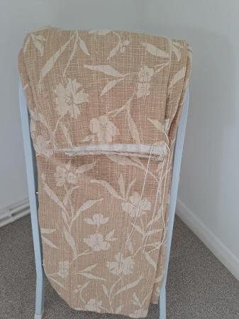 Image 1 of Curtains Extra Wide Honey Gold Cream Fully LIned