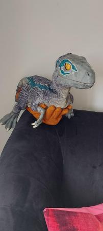 Image 2 of Real FX Baby Blue Jurassic World Animatronic Dinosaur