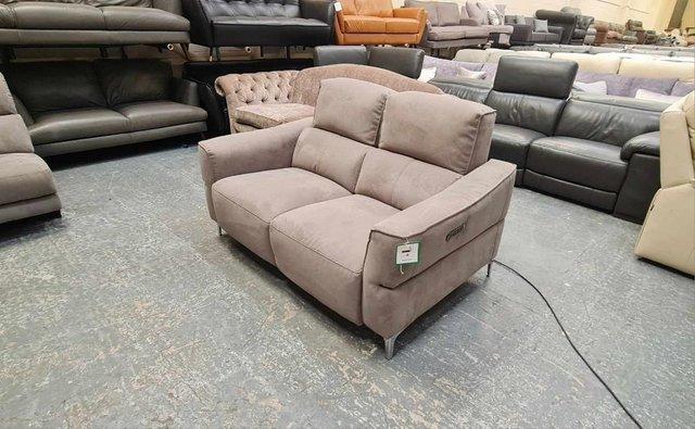 Image 5 of Dakota toronto charcoal fabric recliner 2 seater sofa