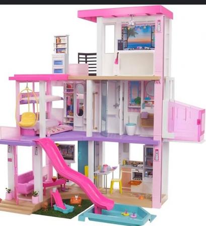 Image 1 of Barbie Dream House with extras