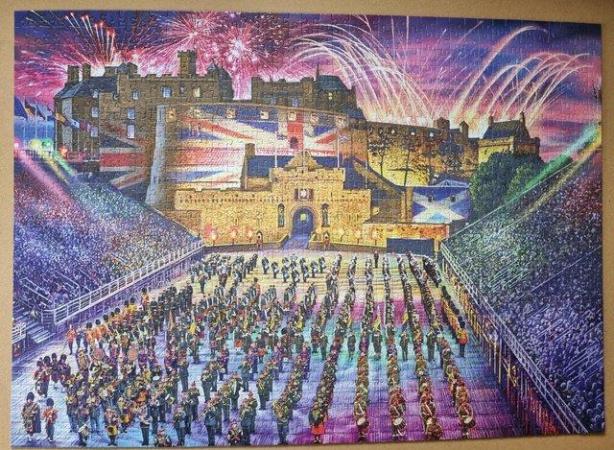 Image 3 of 1000 piece jigsaw called THE ROYAL EDINBURGH MILITARY TATOO