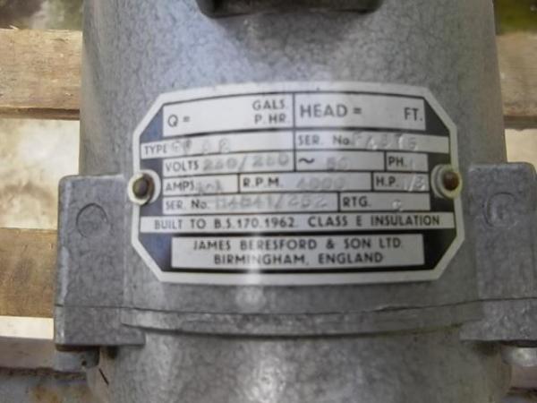 Image 1 of James Beresford PV32 Surface (Water) Pump