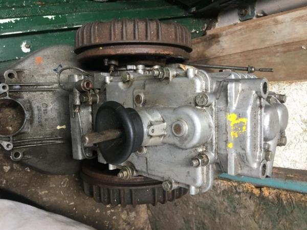 Image 1 of citroen 2cv 602 cc gearbox with brakes.