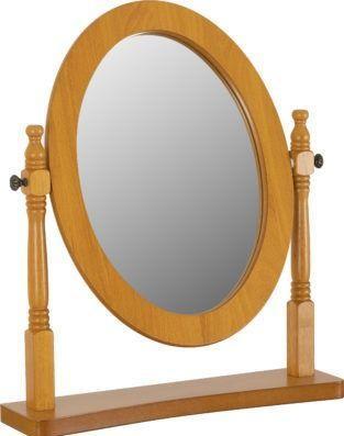 Preview of the first image of Contessa dressing table mirror in pine.