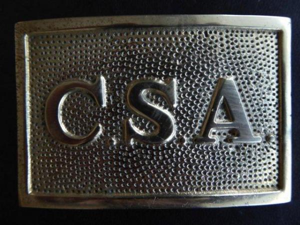 Image 1 of CSA Confederate Officer Belt Buckle