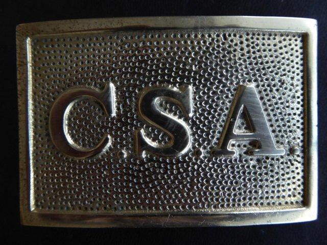 Preview of the first image of CSA Confederate Officer Belt Buckle.