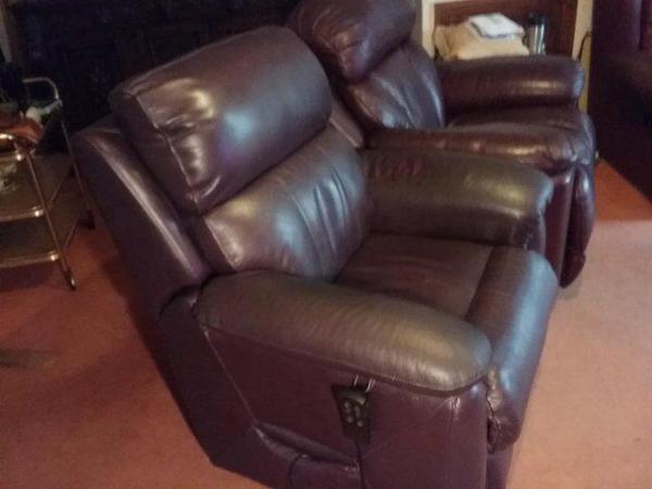 Image 1 of SOLDReclining electric armchair with stand up assistanceSOLD