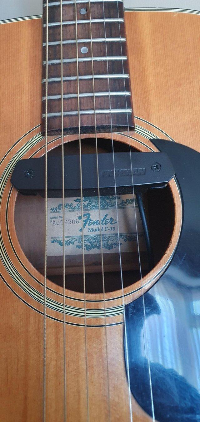 Preview of the first image of Genuine Old Fender acoustic / electric guitar..