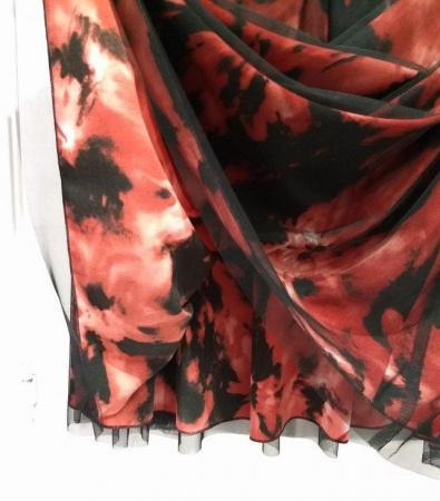 Image 9 of New Marks and Spencer Per Una Black Red Skirt Size 14