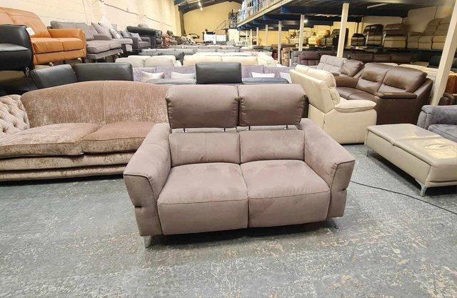 Image 16 of Dakota toronto charcoal fabric recliner 2 seater sofa