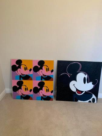 Image 2 of Andy Warhol canvas prints of Mickey Mouse