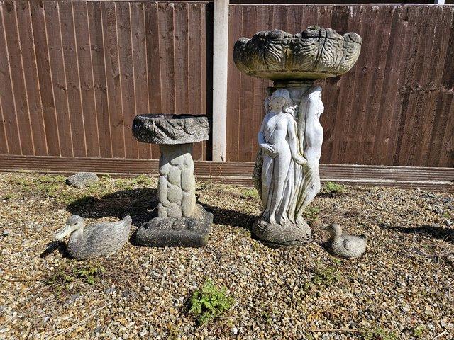 Preview of the first image of Bird baths sculptured stately looks.