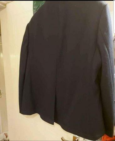 Image 7 of M&S slim fit Jersey jacket in navy blue with chest size 48"