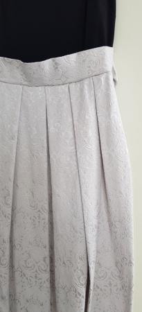 Image 4 of Closet plain black and beige design ladies midi length dress