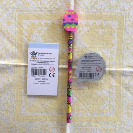 Image 2 of New Easter activity items - pencil/eraser, pad, mini pinball