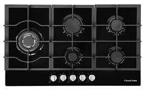 Image 1 of RUSSELL HOBBS 5 BURNER GLASS ON GAS HOB-AUTO IGNITION-NEW
