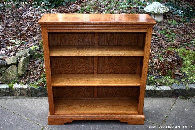 Image 95 of AN OLD CHARM VINTAGE OAK OPEN BOOKCASE CD DVD CABINET STAND