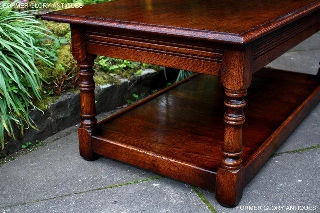 Image 6 of A TITCHMARSH AND GOODWIN STYLE OAK TWO DRAWER COFFEE TABLE