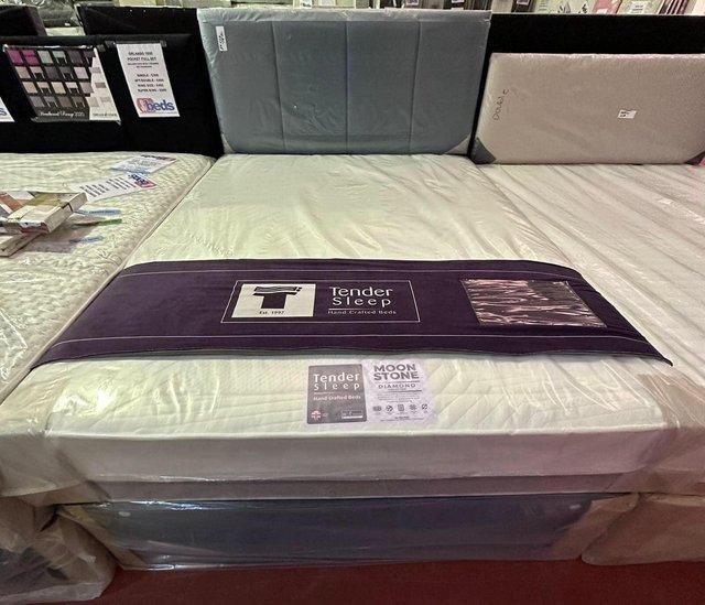 Preview of the first image of SUPER KING MOONSTONE 1000 POCKET SPRUNG DIVAN BED.