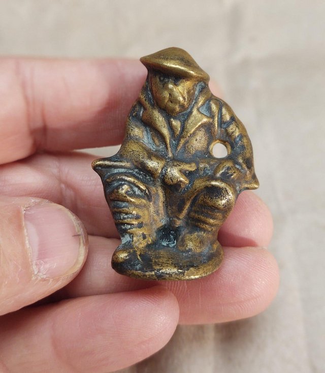 Preview of the first image of Original WW1 Small Brass Bruce Bairnsfather.