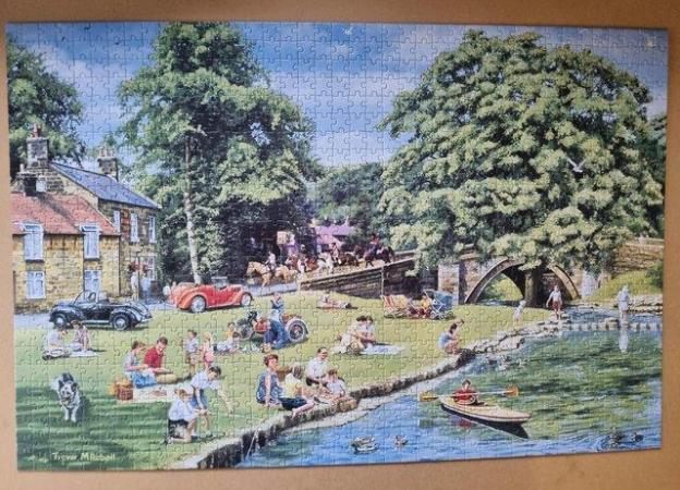 Image 3 of 1000 piece Jigsaw called SUMMER PICNICS by CORNER PIECE PUZZ