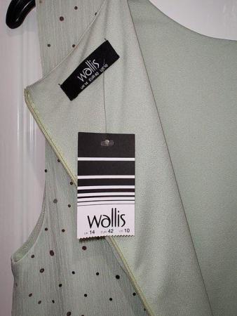 Image 21 of BNWT Women's Wallis Green Sparkle Lined Sleeveless Dress UK