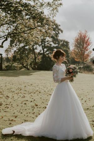 Image 1 of Paul Zeni Wedding Dress size 6