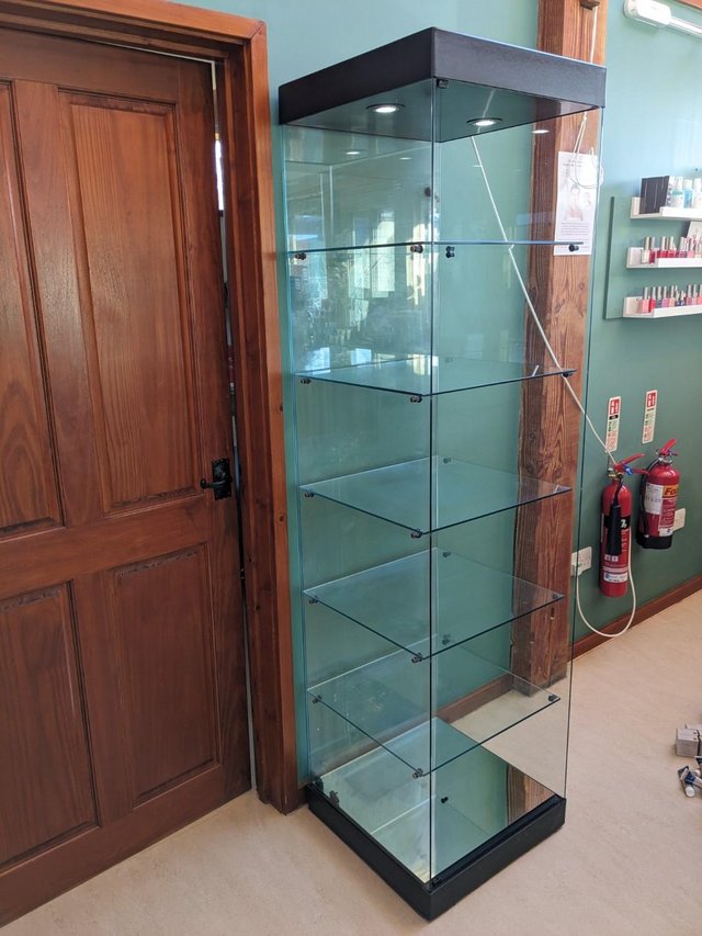 Preview of the first image of Illuminated Lockable Glass Display Cabinet.
