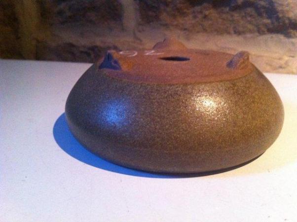 Image 2 of Round matt green Bonsai bowl (92)