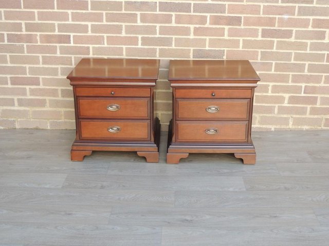 Preview of the first image of Pair of Stag Bedside Tables (UK Delivery).